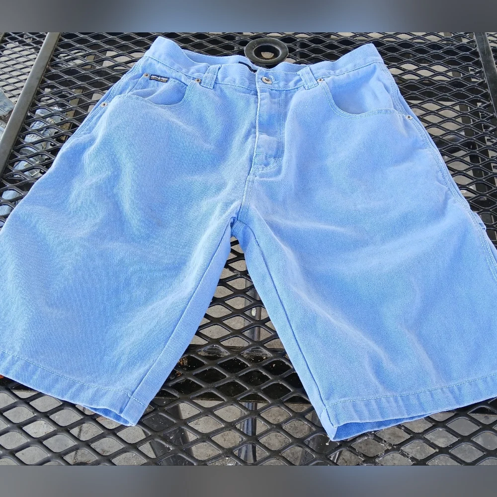 GodBody Vintage Y2K Carpenter Blue Jean Shorts Size 34